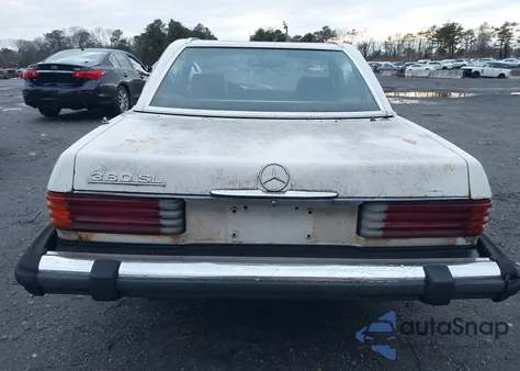 1983 Mercedes-Benz 380 Sl из США, поврежденный, VIN WDBBA45AXDB021428